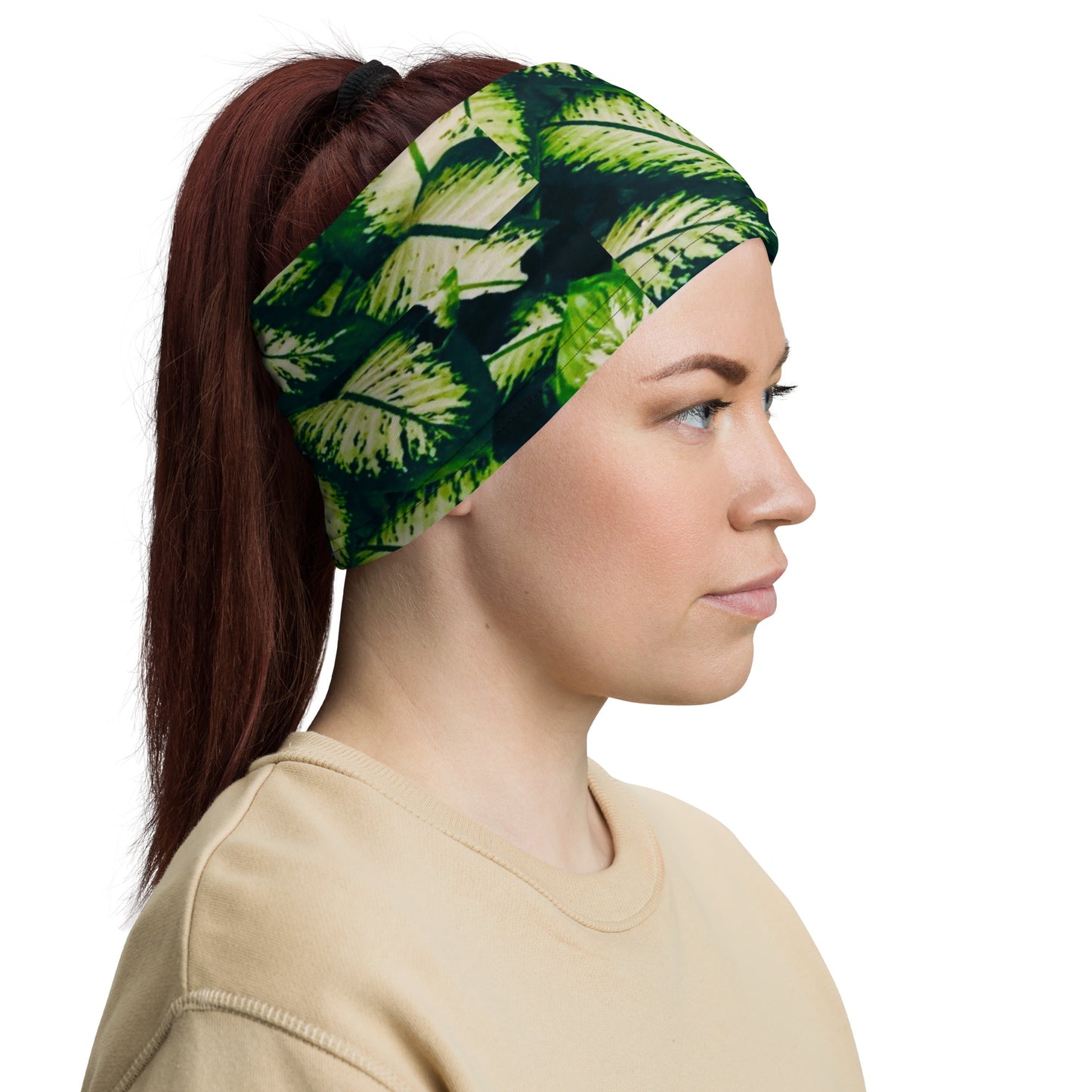 Rainforest Leaves Head Wrap Women's View
