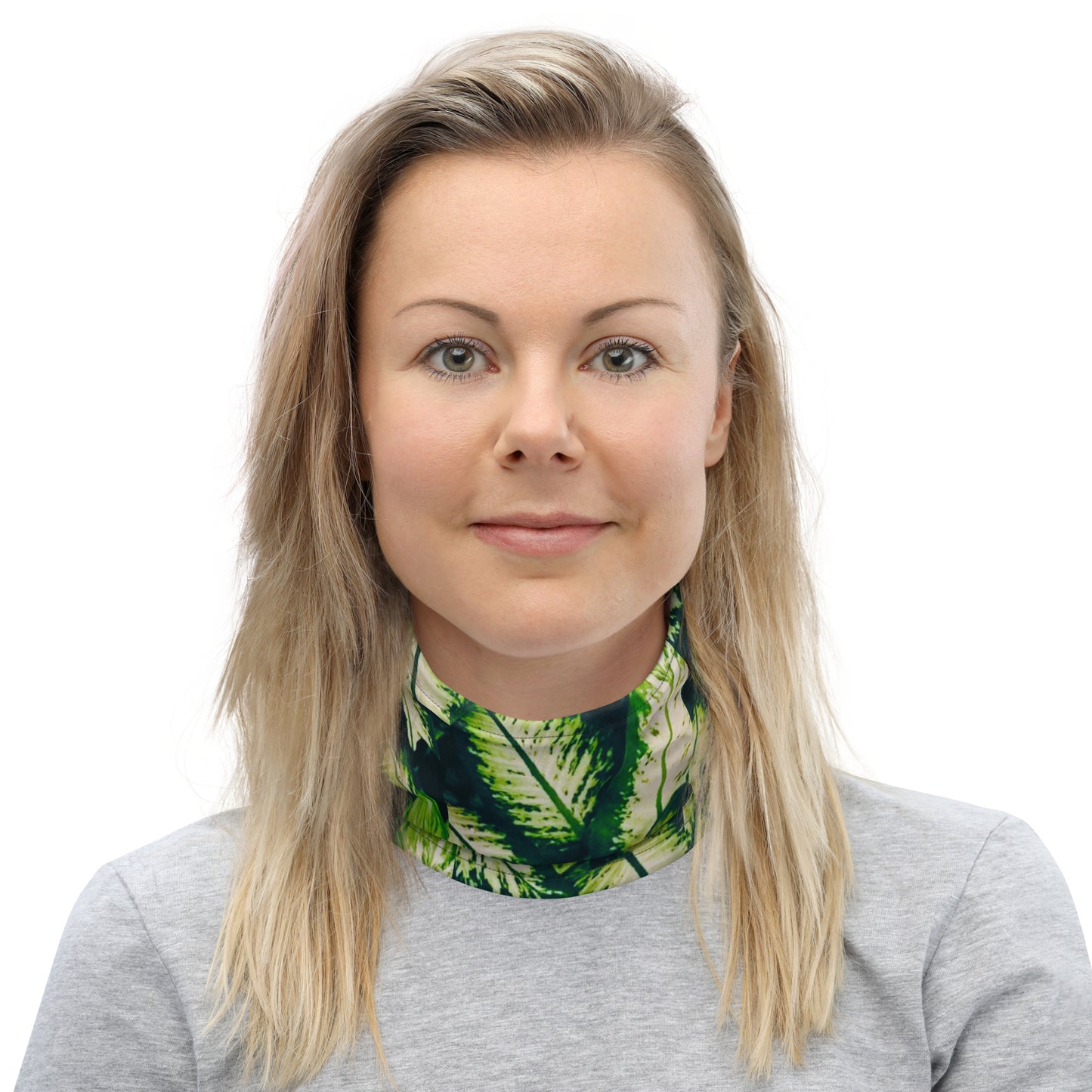 Rainforest Leaves Neck Warmer Women's View