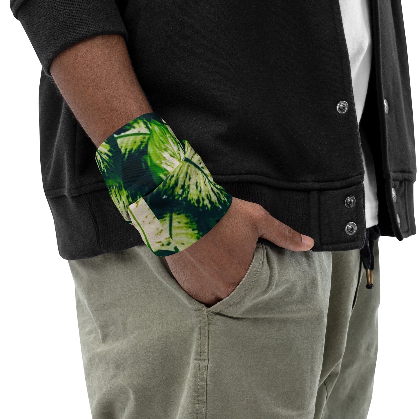 Rainforest Leaves Wristband Men's View