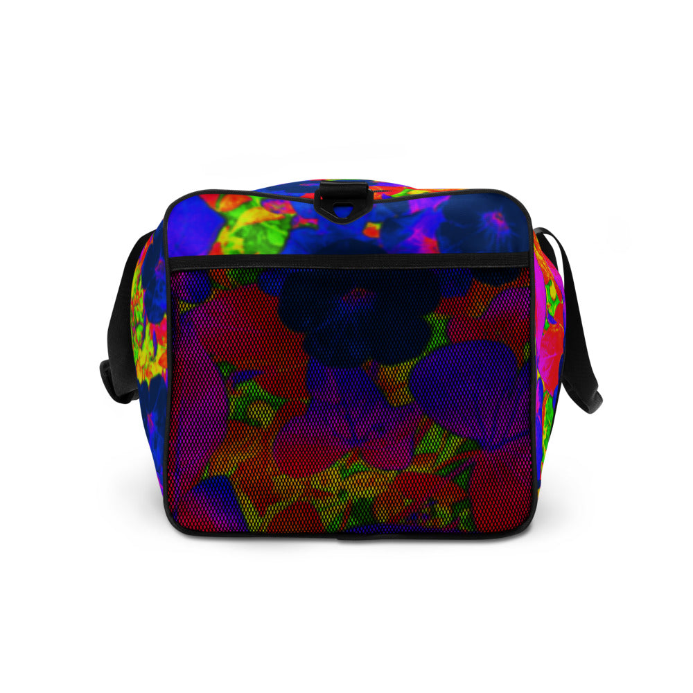 Neon Leaves All-Over Print Duffle Bag