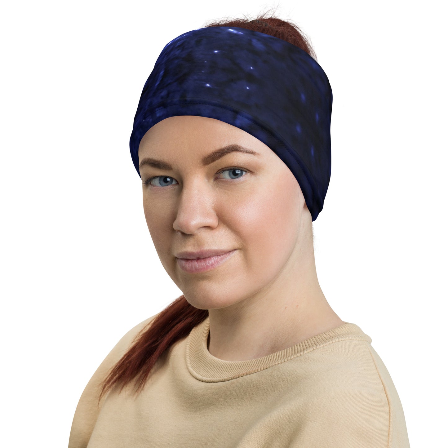 Abstract Galaxy Head Wrap Women's View