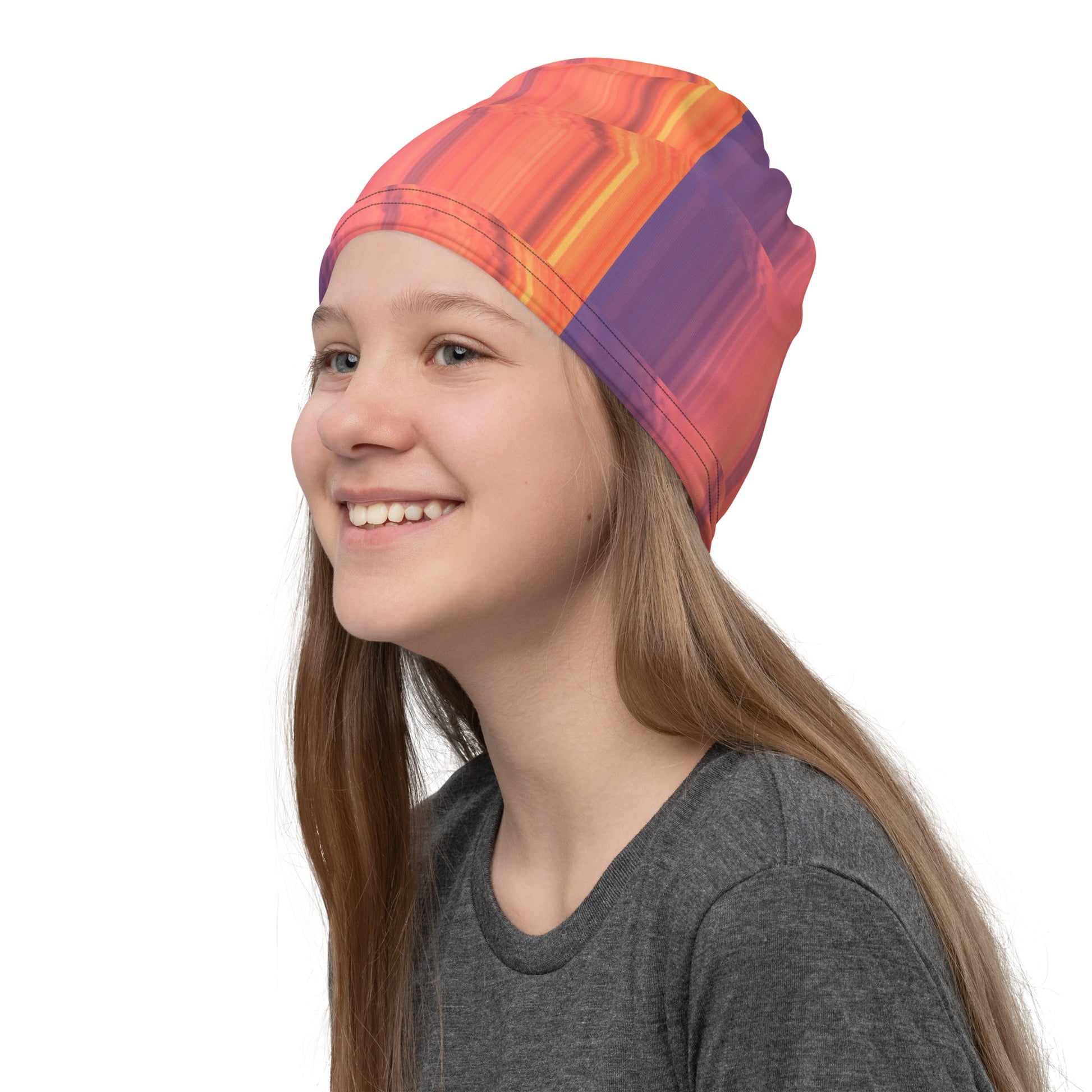 Abstract Sunset Hat Girl's View