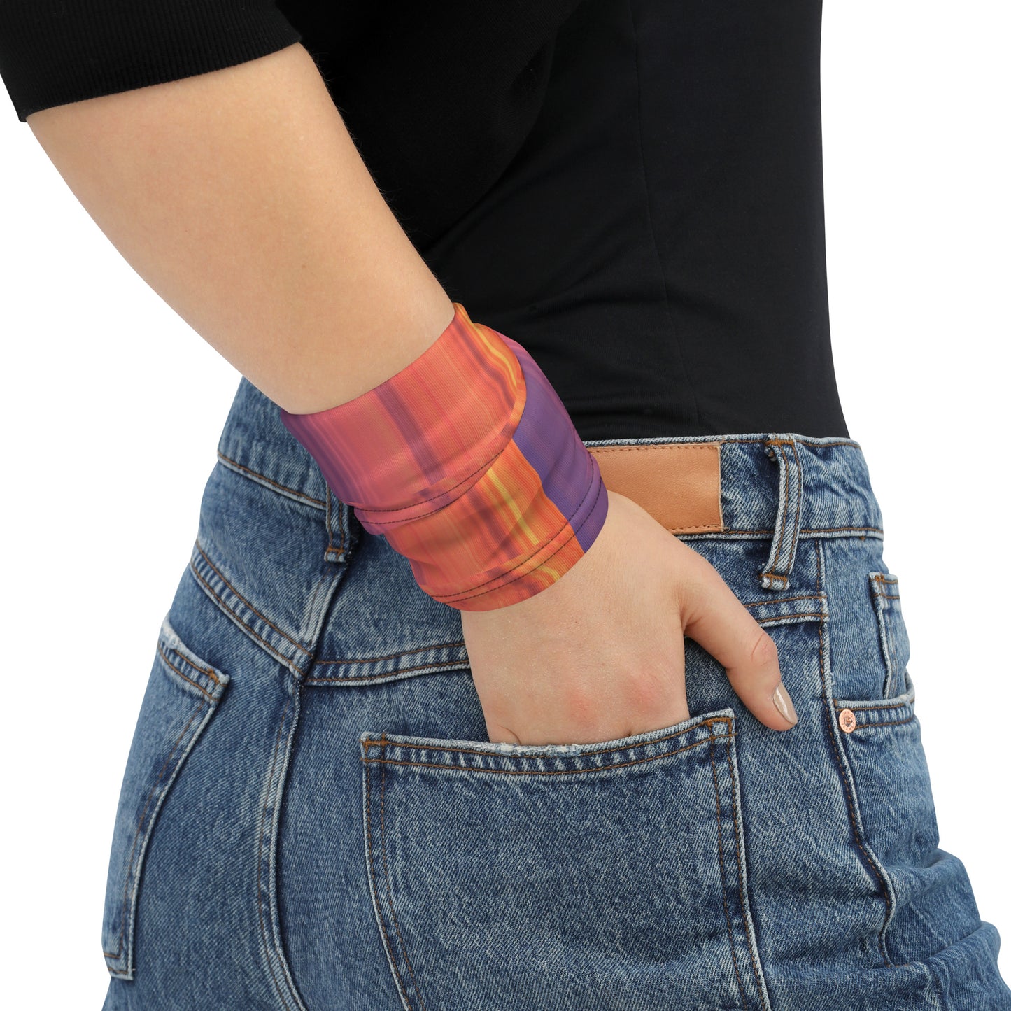 Abstract Sunset Wristband Women's View