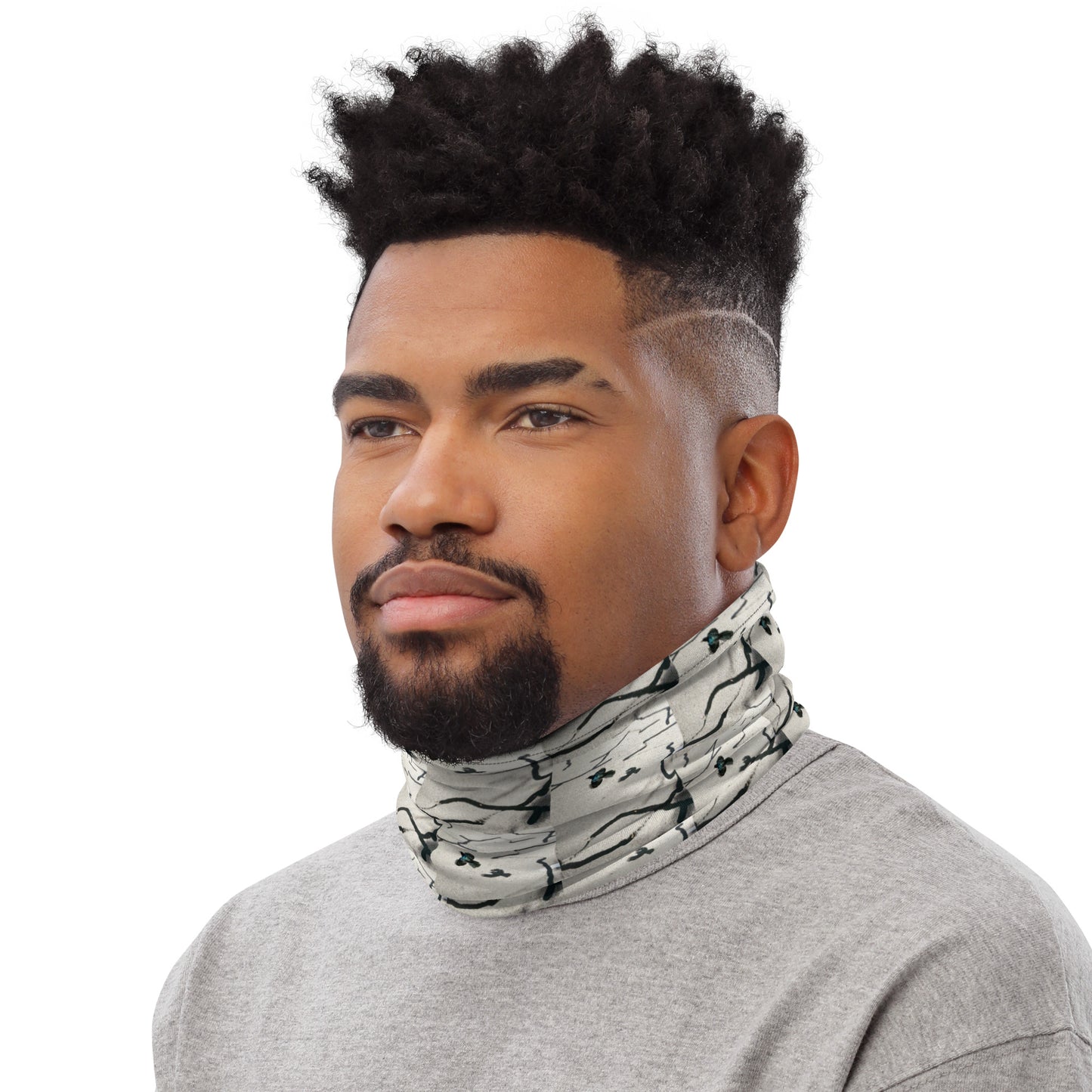 Desert Bird Abstract Neck Warmer Men's View