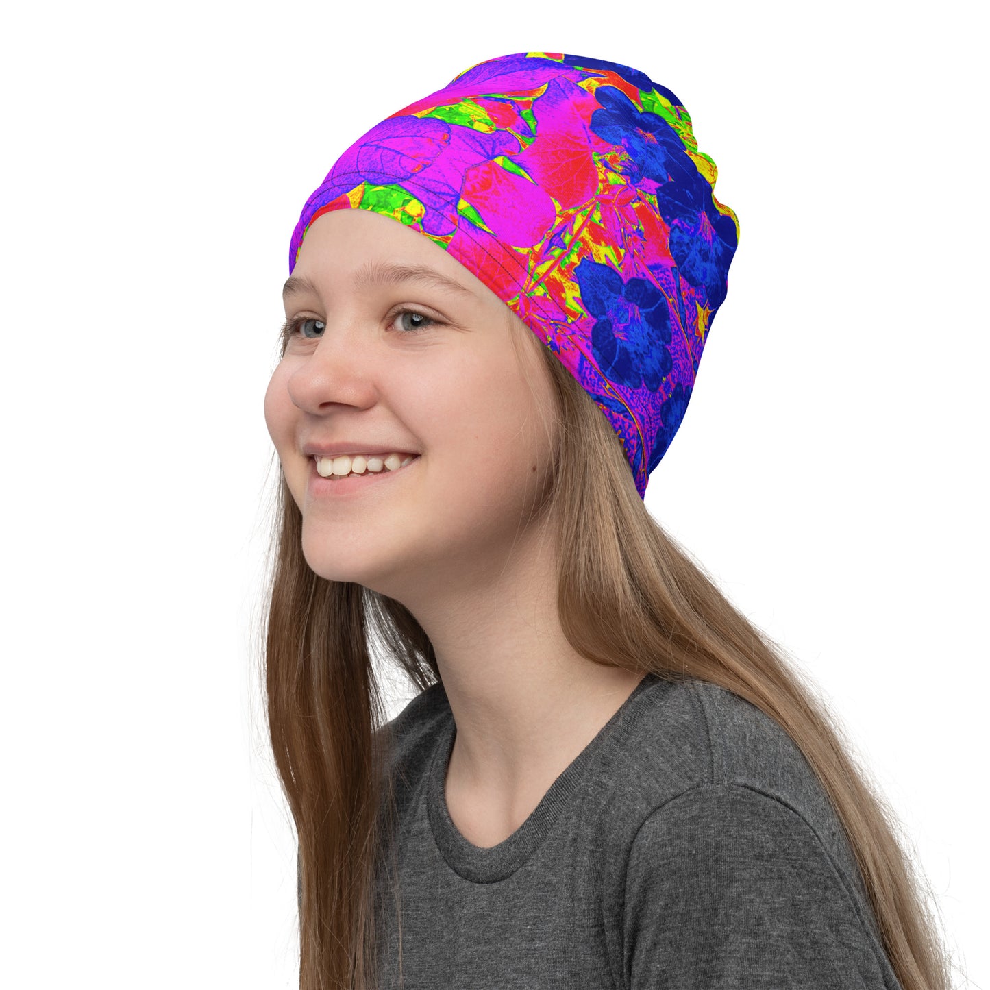 Neon Leaves Hat Girls' View