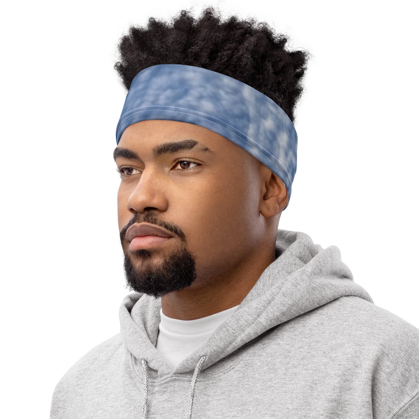 Paintbrush Clouds Headband Men's View