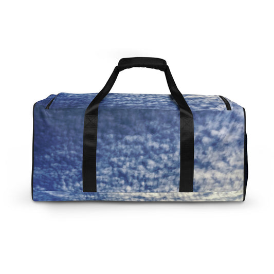 Paintbrush Clouds Duffle Bag Back