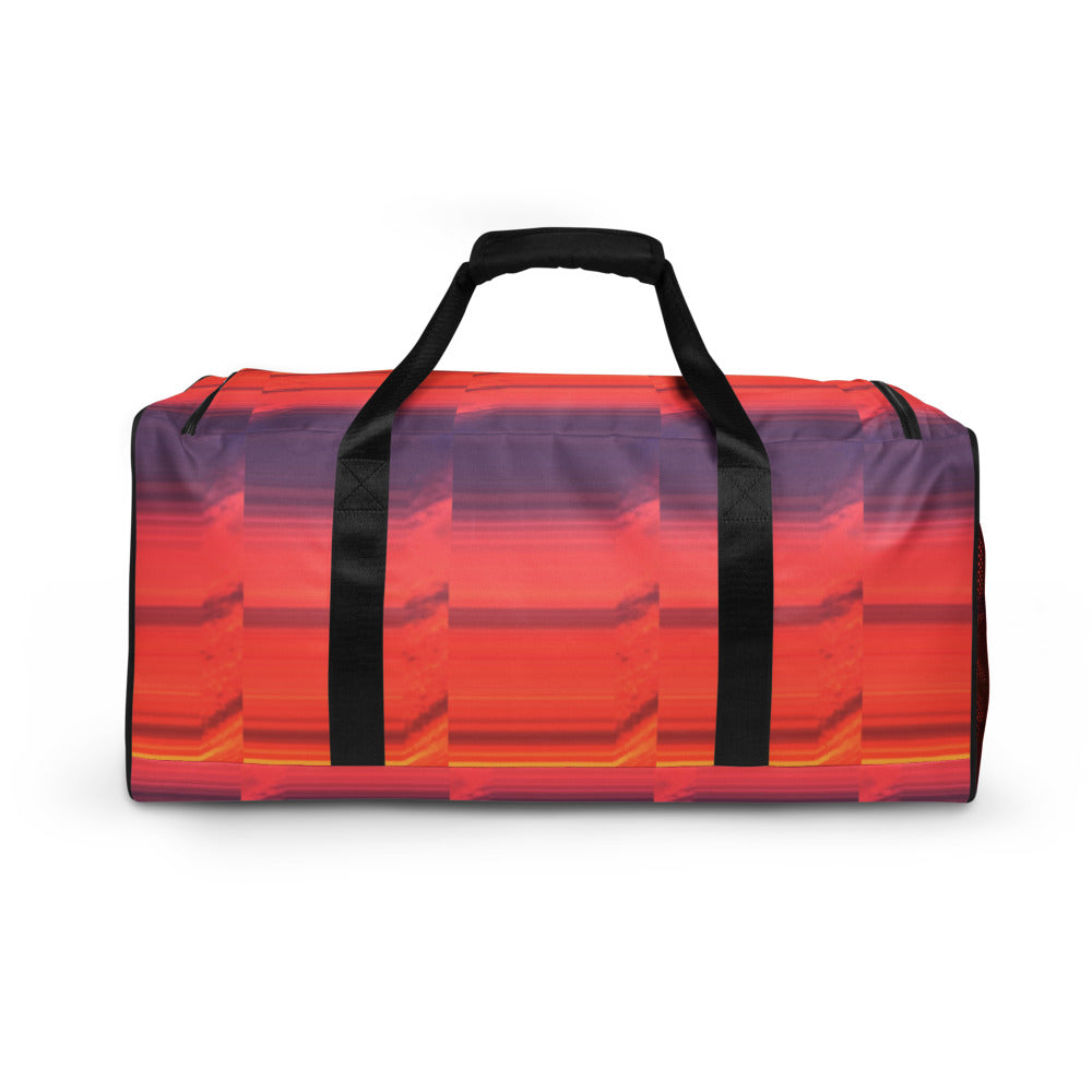 Abstract Sunset Duffle Bag Back