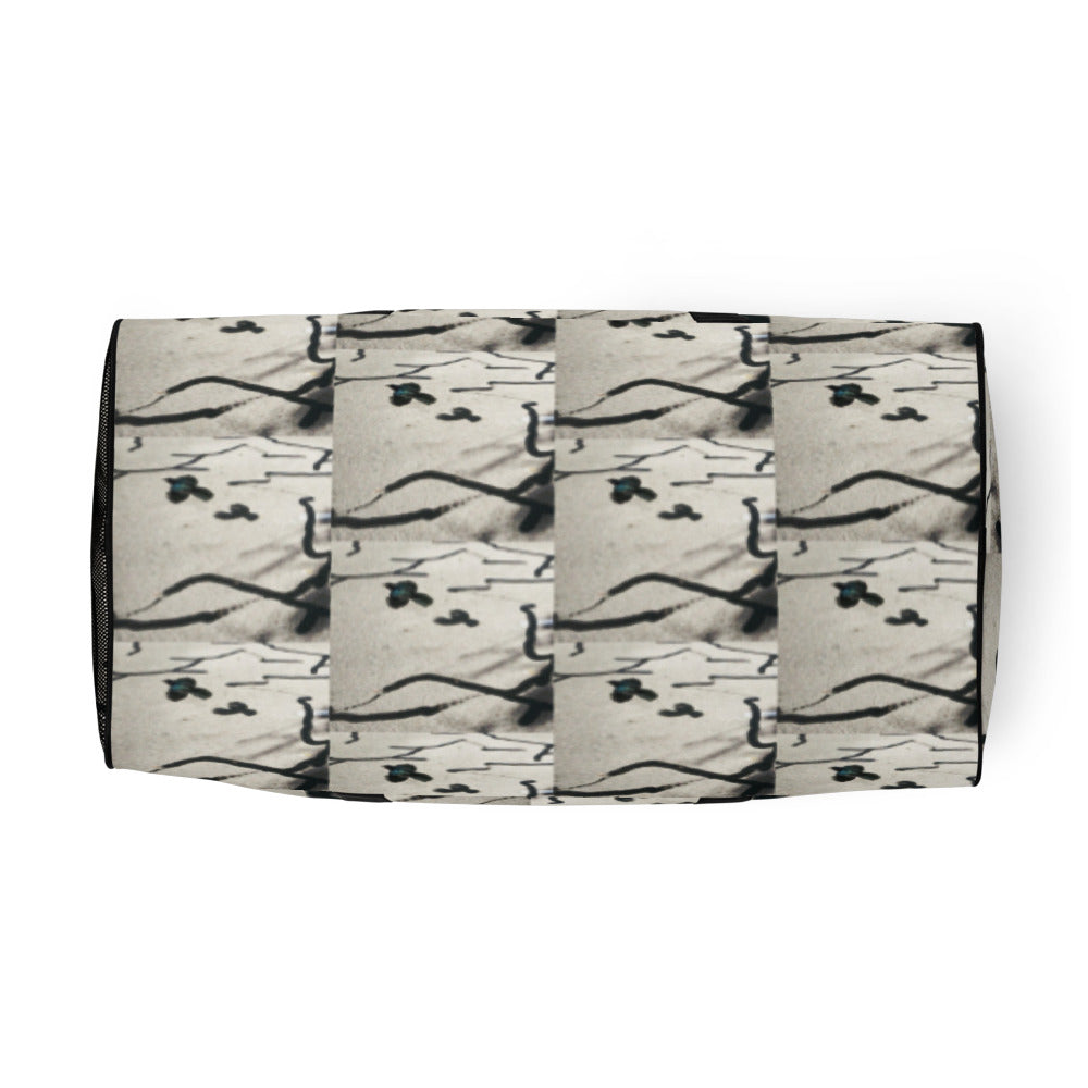 Desert Bird Abstract Duffle Bag Bottom