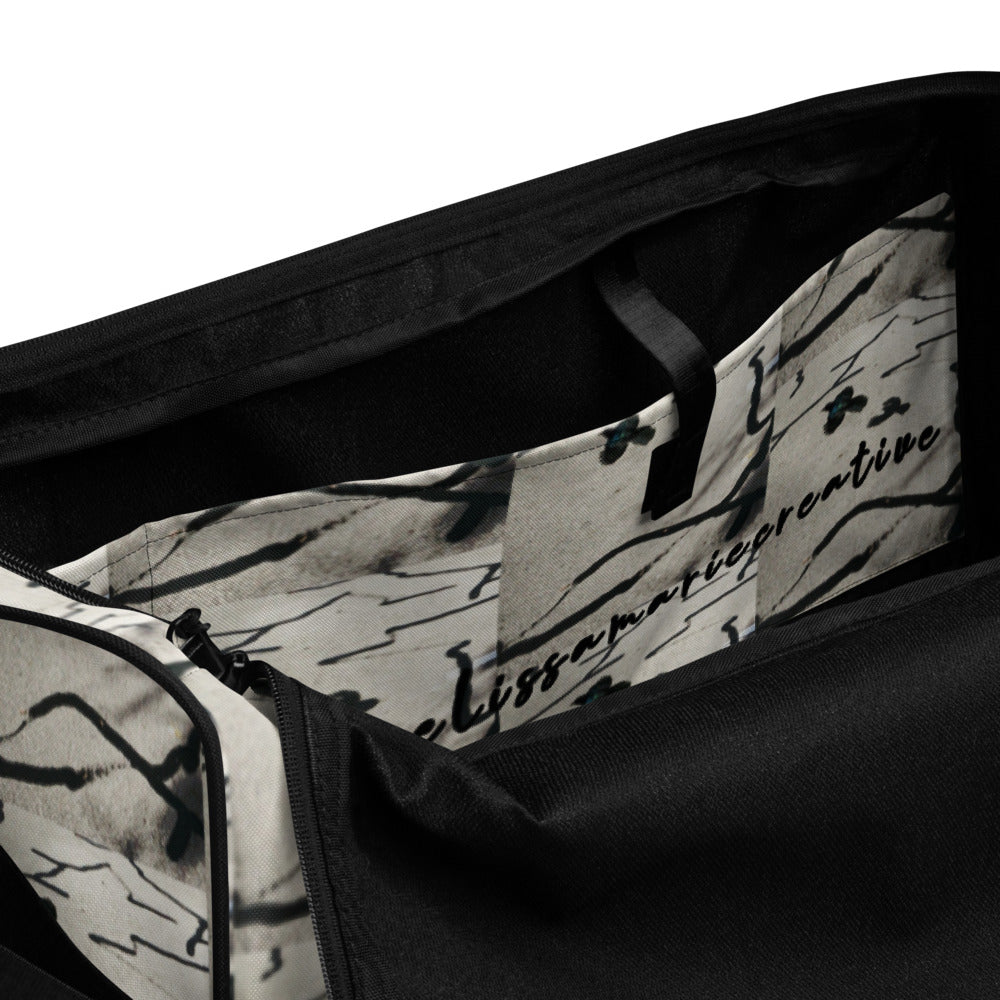 Desert Bird Abstract Duffle Bag Inside Pocket