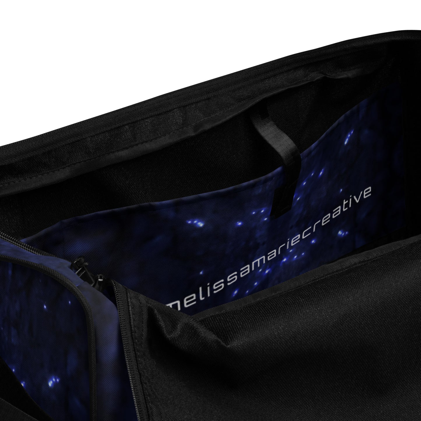 Abstract Galaxy All-Over Print Duffle Bag Inside Pocket