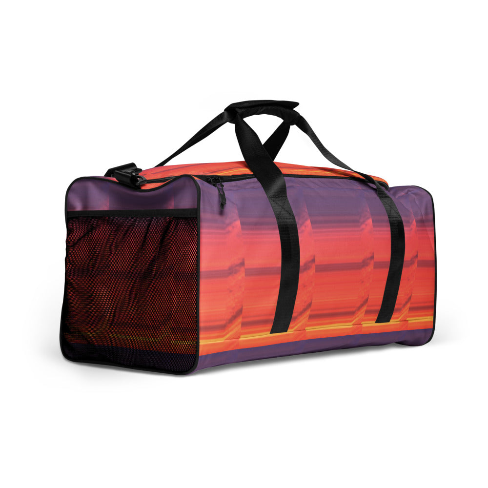 Abstract Sunset Duffle Bag Right