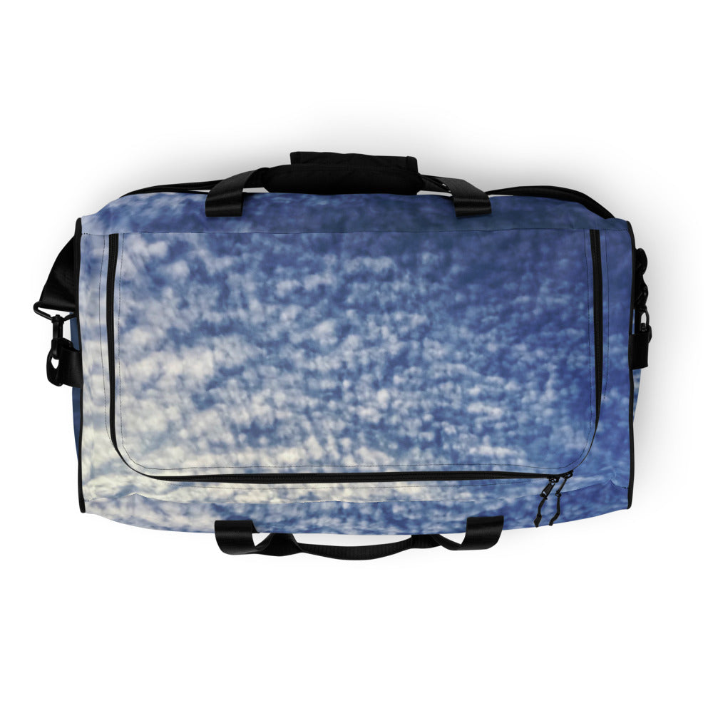 Paintbrush Clouds Duffle Bag Top