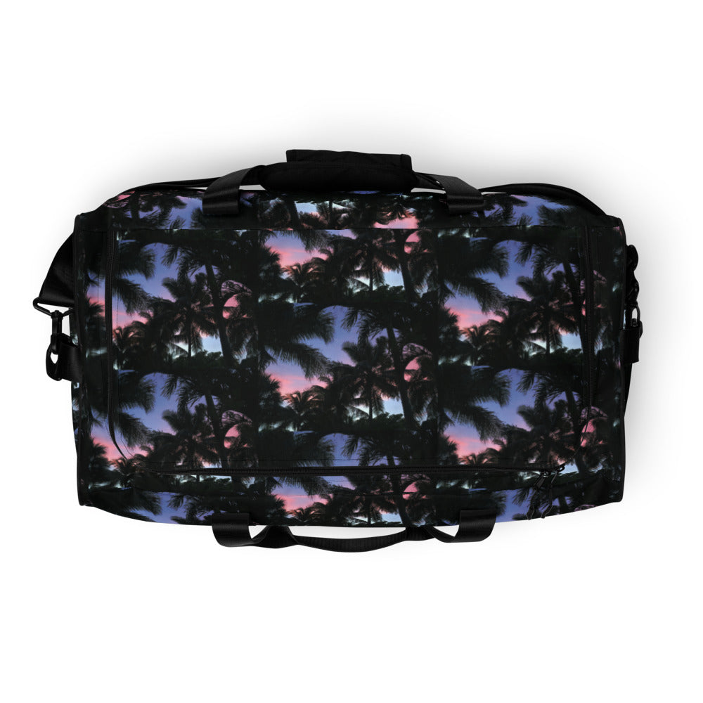 Sunset Palms Camo Duffle Bag Top