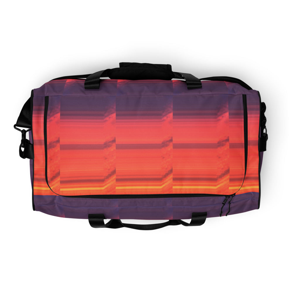 Abstract Sunset Duffle Bag Top