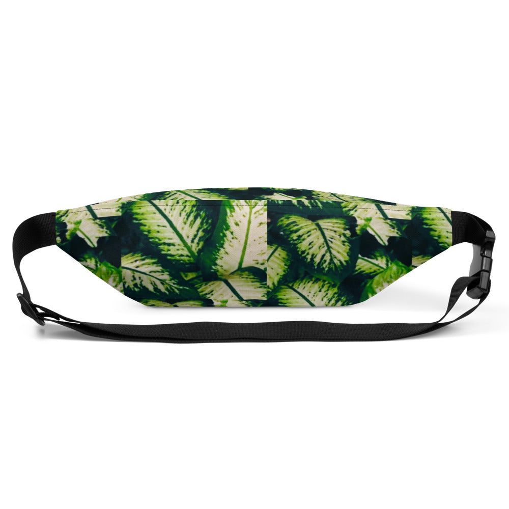 Rainforest Leaves Fanny Pack Back