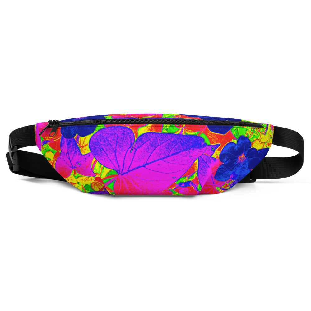 Neon Leaves Fanny Pack Front