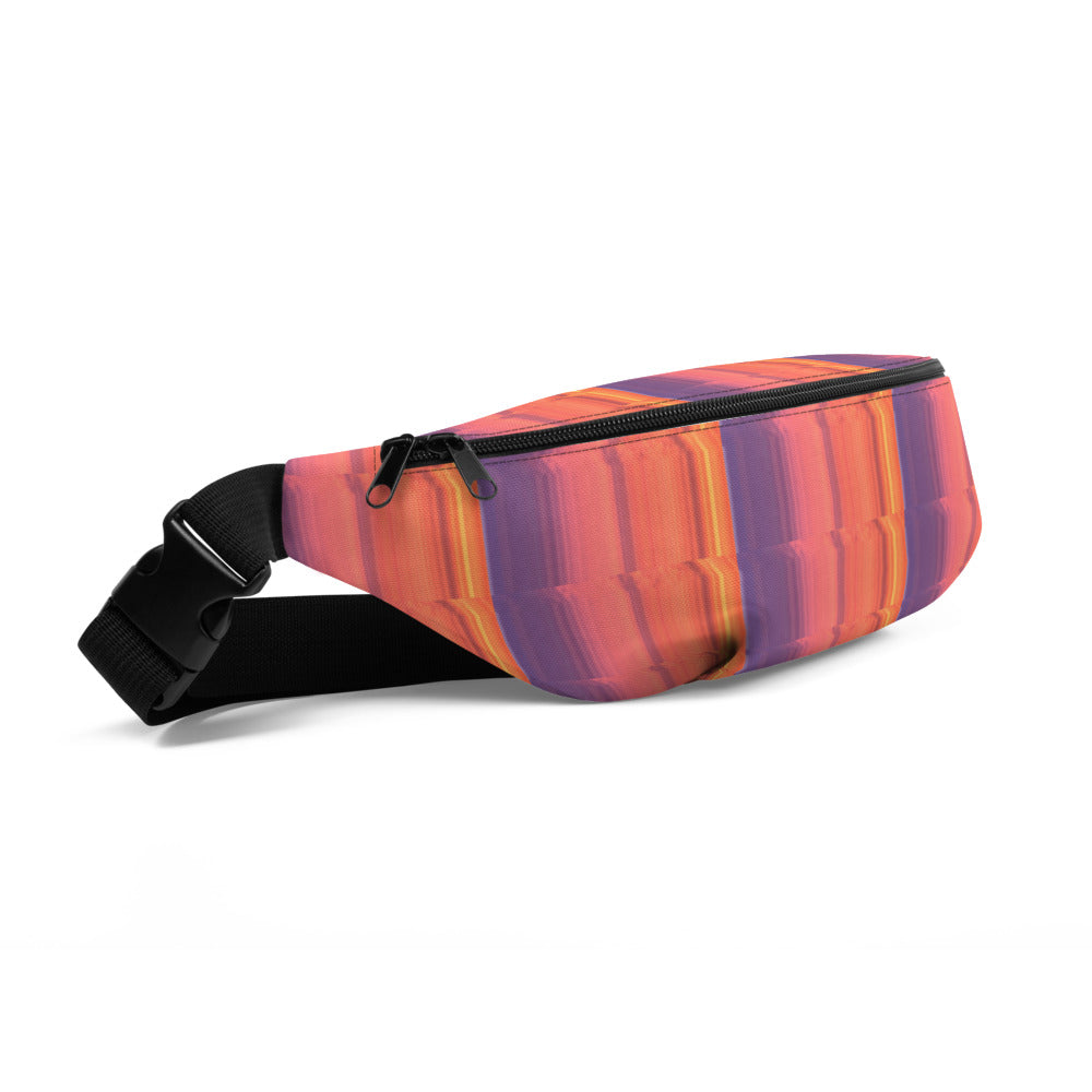 Abstract Sunset Fanny Pack Left