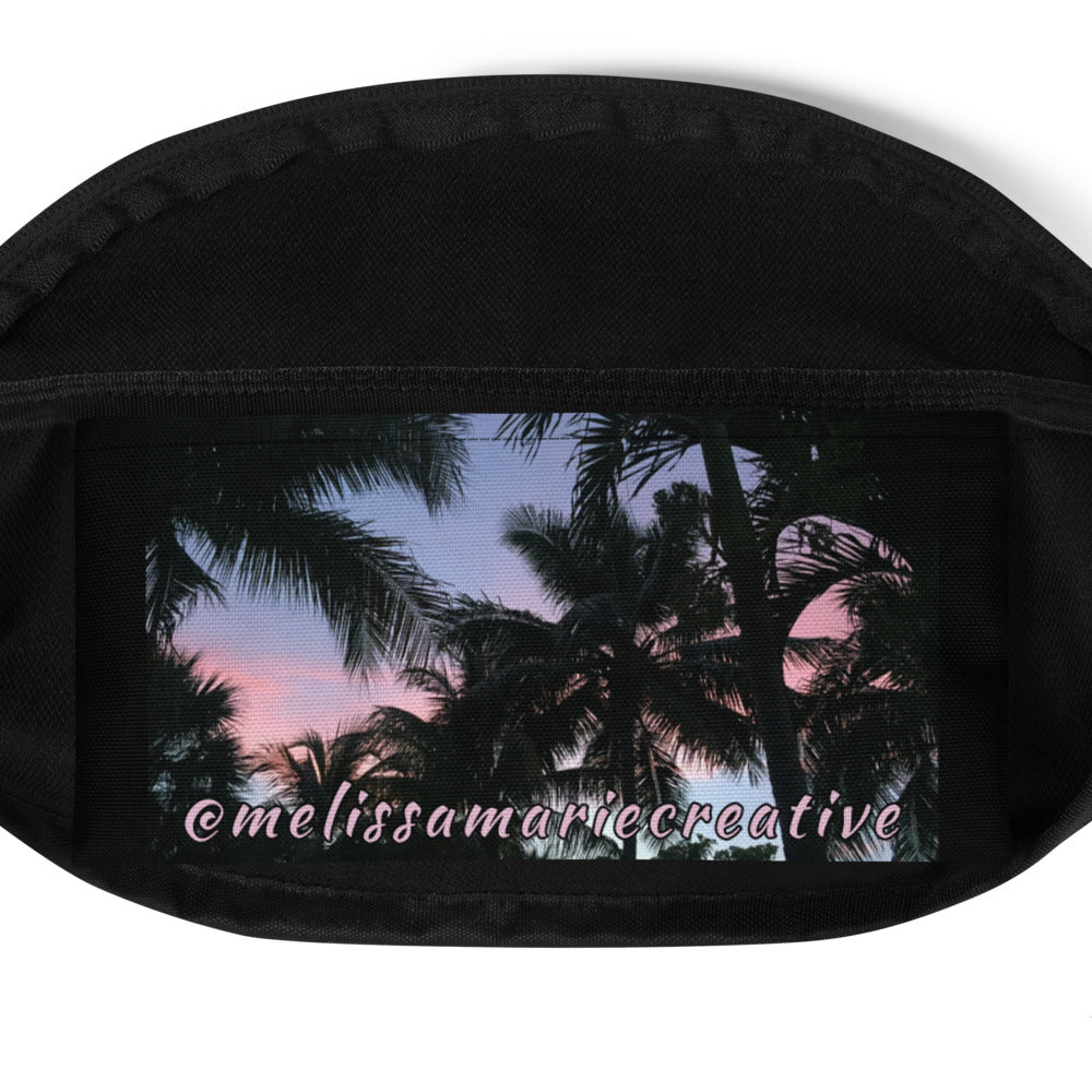 Sunset Palms Fanny Pack Inside Pocket