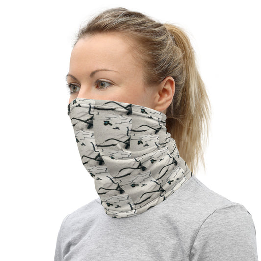 Desert Bird Abstract Neck Gaiter Left