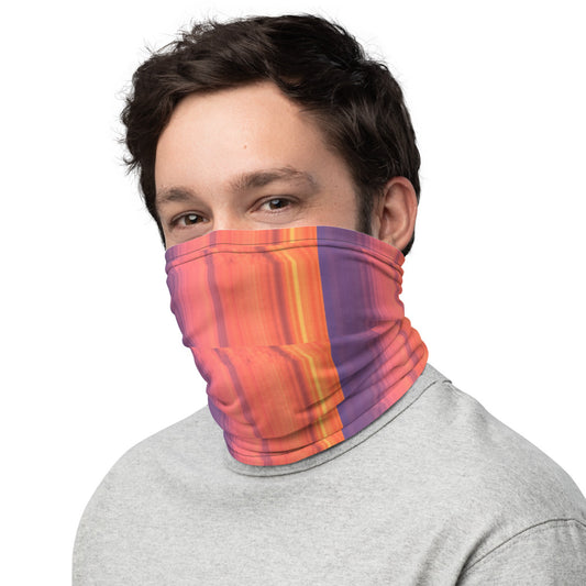 Abstract Sunset Neck Gaiter Left