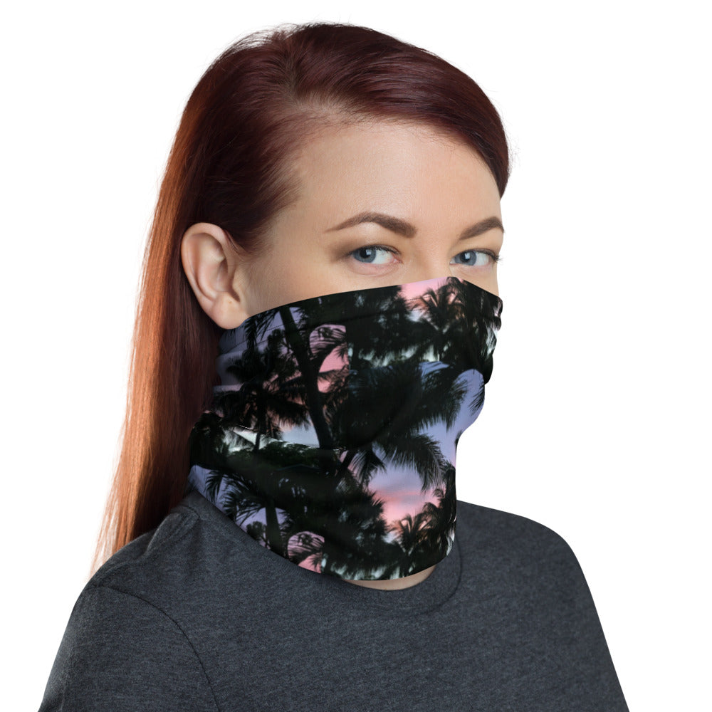 Sunset Palms Camo Neck Gaiter Right Side