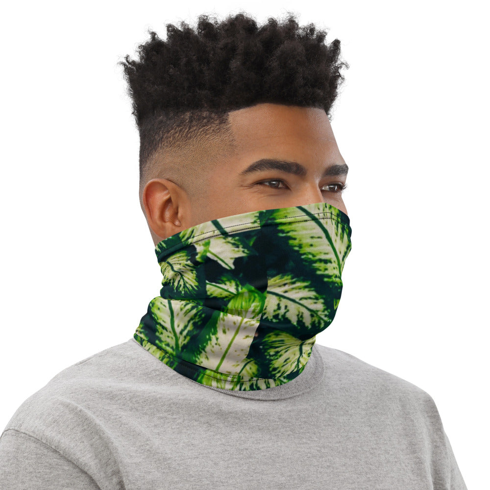 Rainforest Leaves Neck Gaiter Right Side