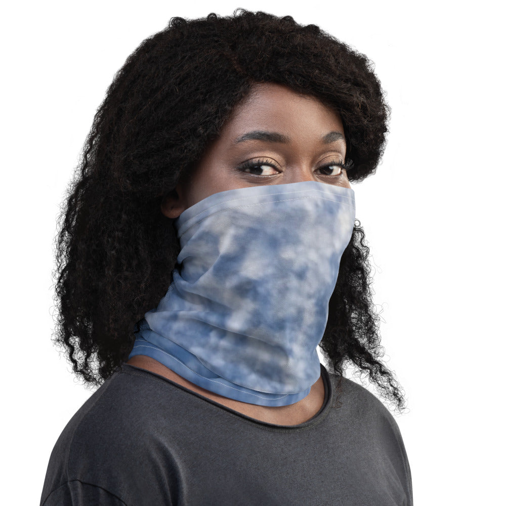 Paintbrush Clouds Neck Gaiter Right Side