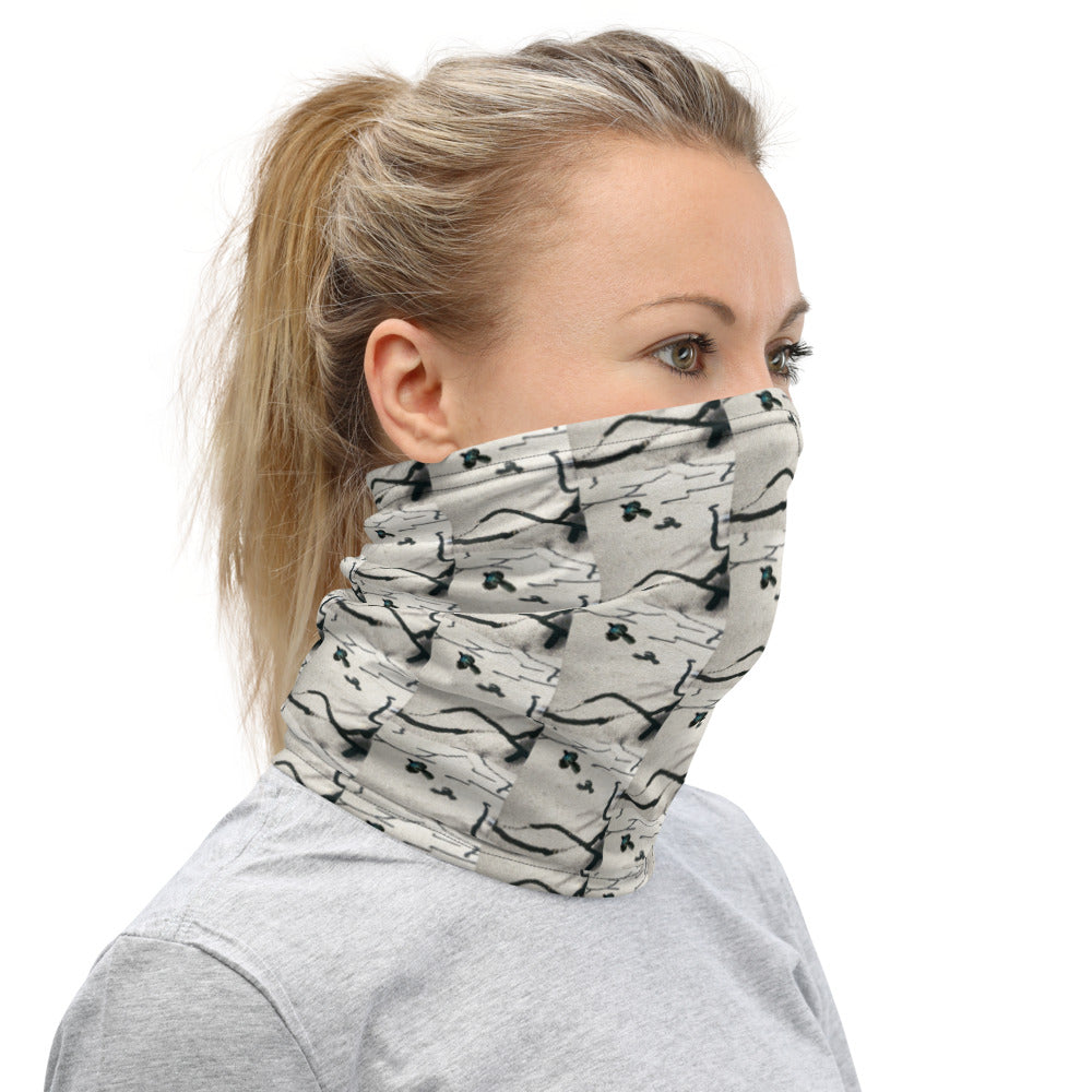 Desert Bird Abstract Neck Gaiter Right