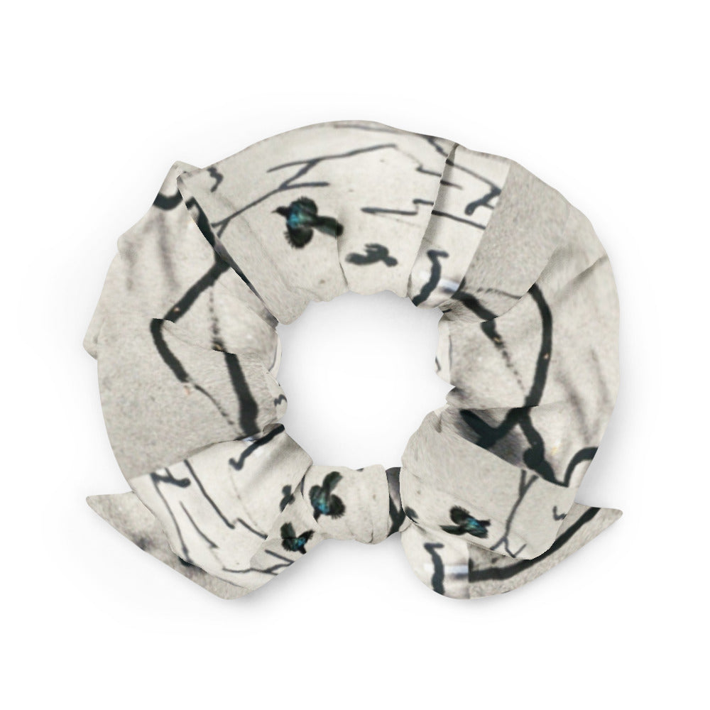 Desert Bird Abstract Scrunchie Back