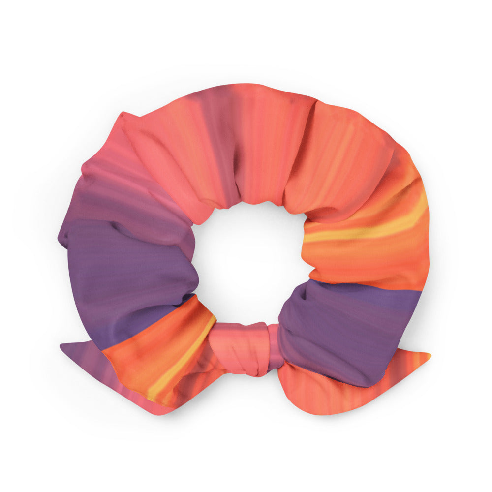 Abstract Sunset Scrunchie Back