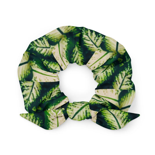 Rainforest Leaves Scrunchie Front