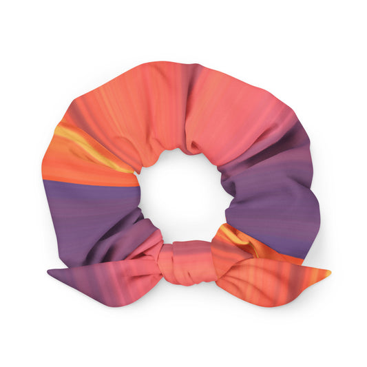 Abstract Sunset Scrunchie Front