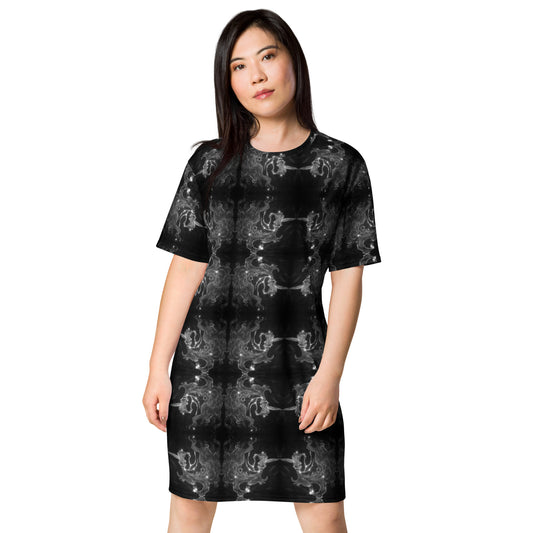 Magical Unicorn All-Over Print T-Shirt Dress Front