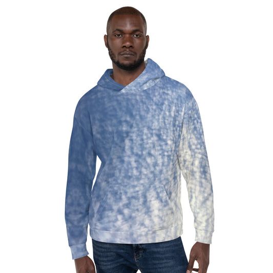 Paintbrush Clouds Hoodie Front