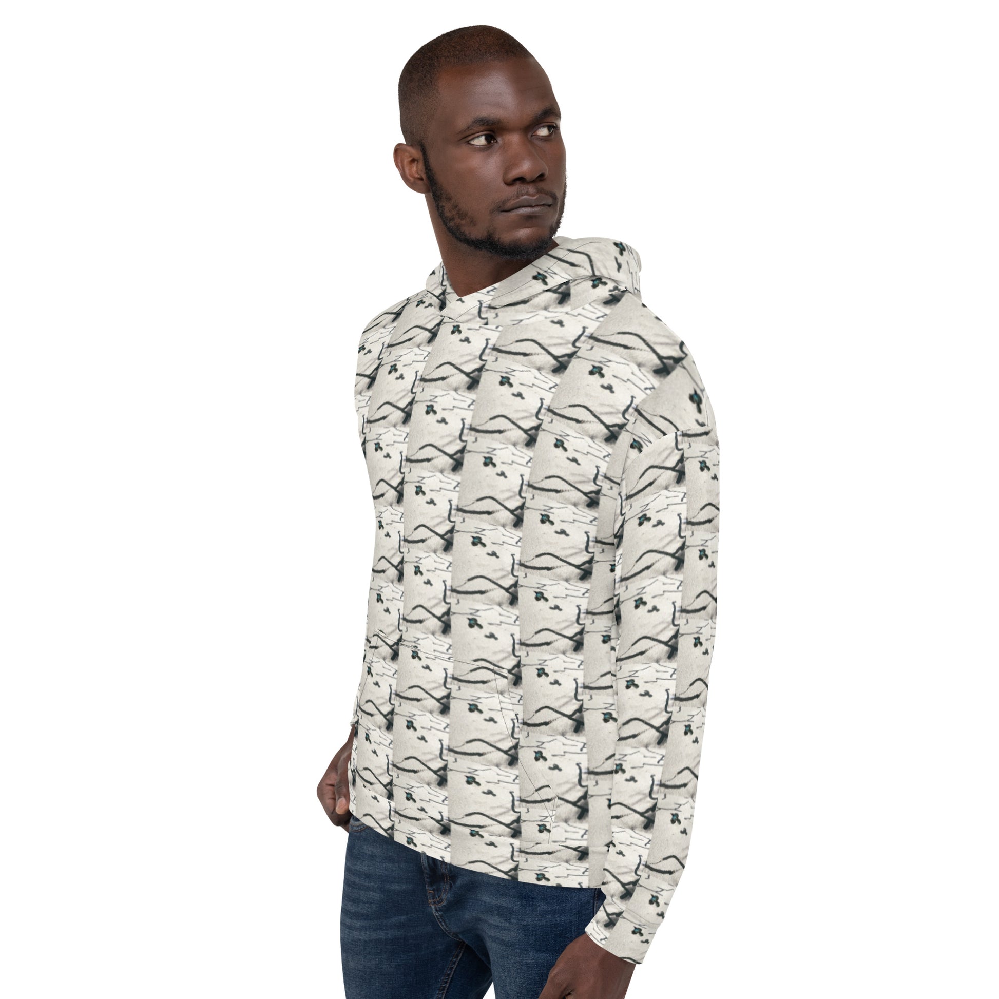 Desert Abstract All-Over Print Hoodie Left