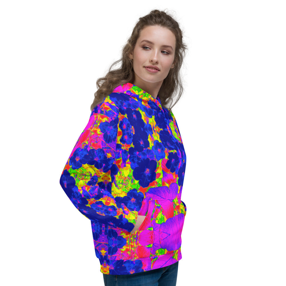 Neon Leaves Hoodie Right Side