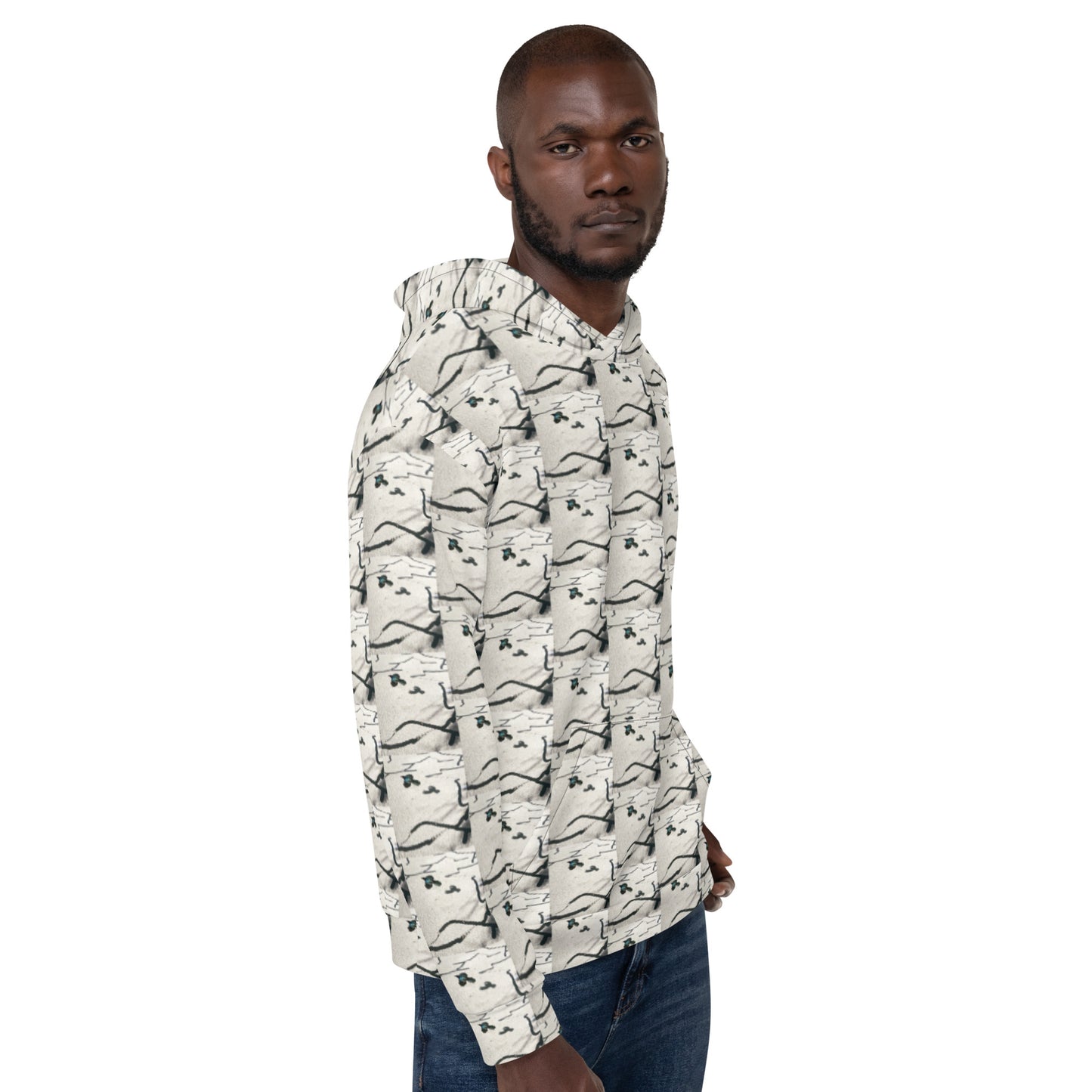 Desert Abstract All-Over Print Hoodie Right