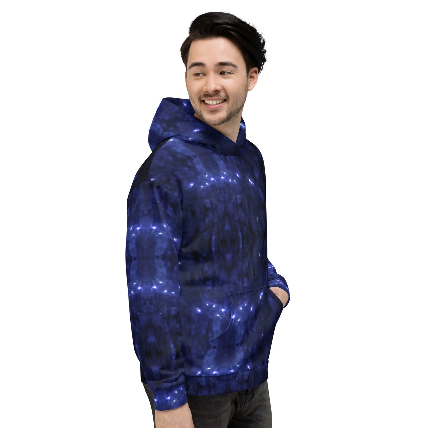 Abstract Galaxy All-Over Print Hoodie Right