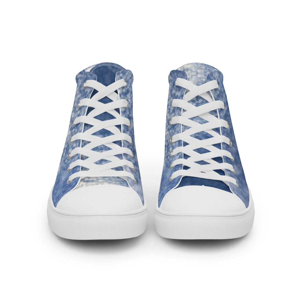 Paintbrush Clouds Men's High Tops Front