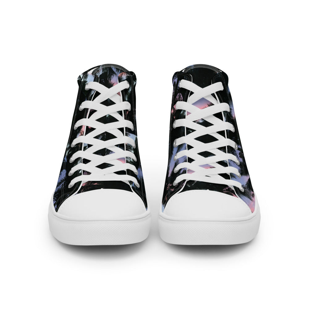 Sunset Palms Men's High Tops Front