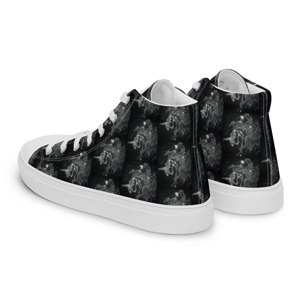 Magical Unicorn Men's High Tops Left Back