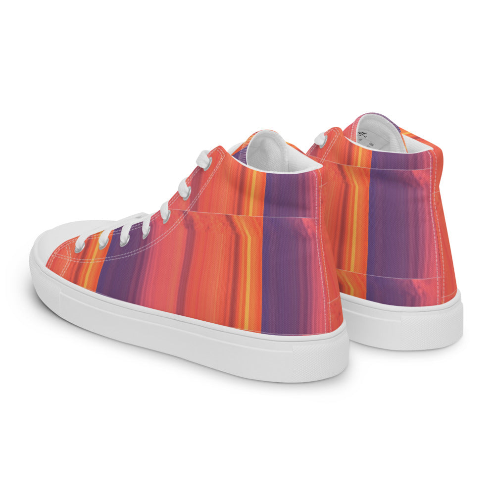 Abstract Sunset Men's High Tops Left Back