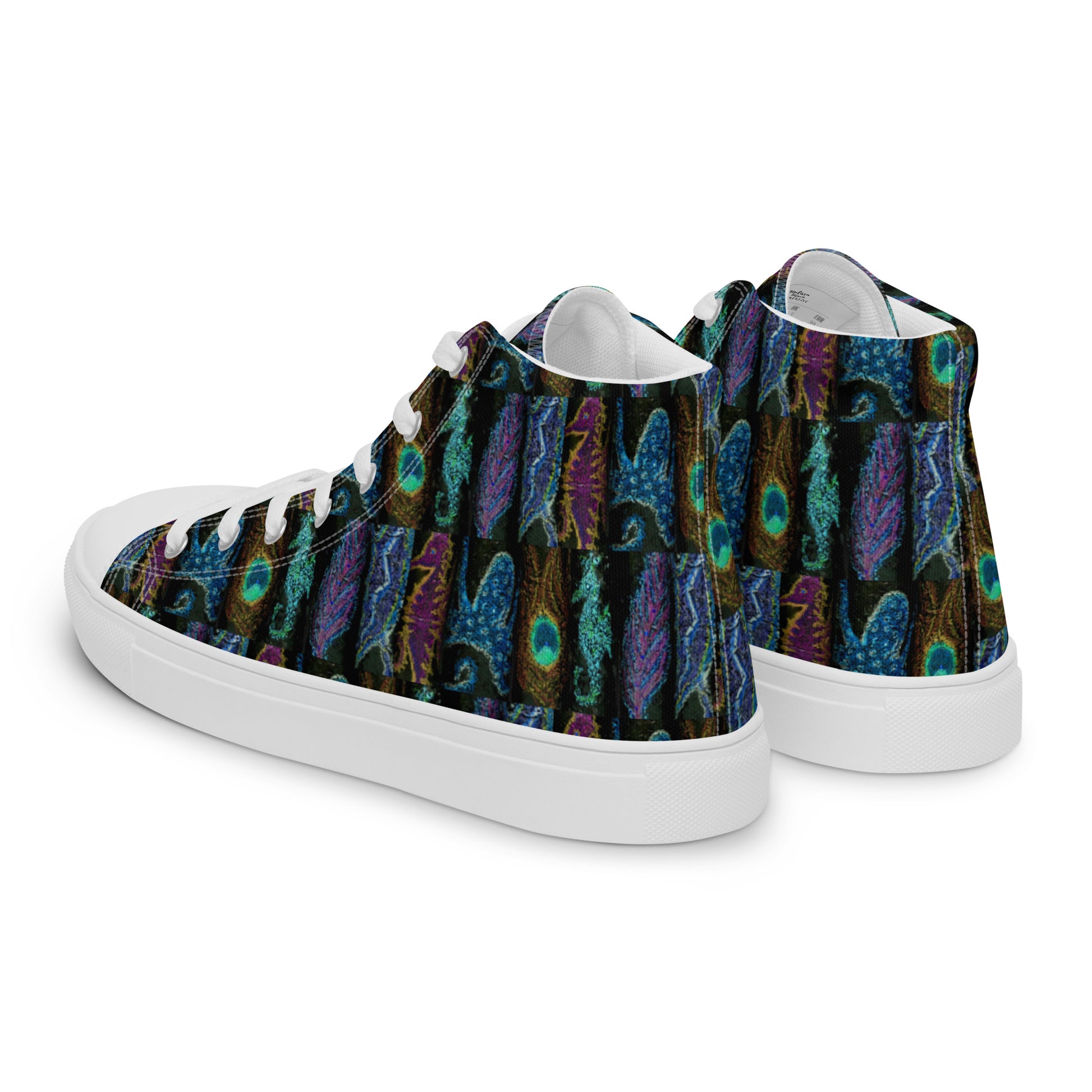 Creatures Camo Men's High Tops Left Back