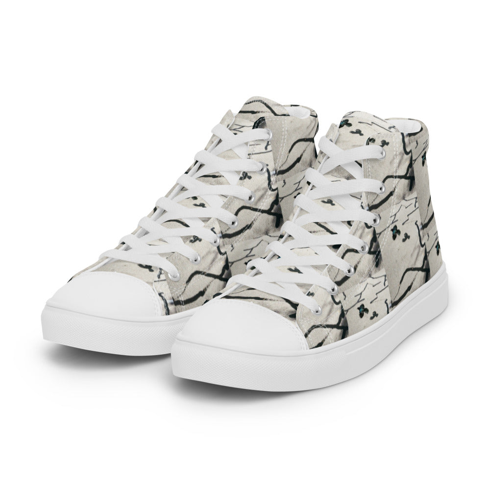 Desert Bird Abstract Men's High Tops Left Front