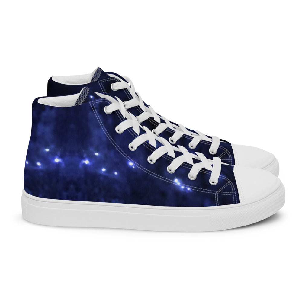 Abstract Galaxy Men's High Tops Right