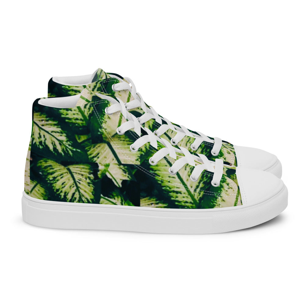 Rainforest Leaves Men’s High Tops Right