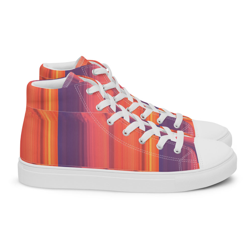 Abstract Sunset Men's High Tops Right