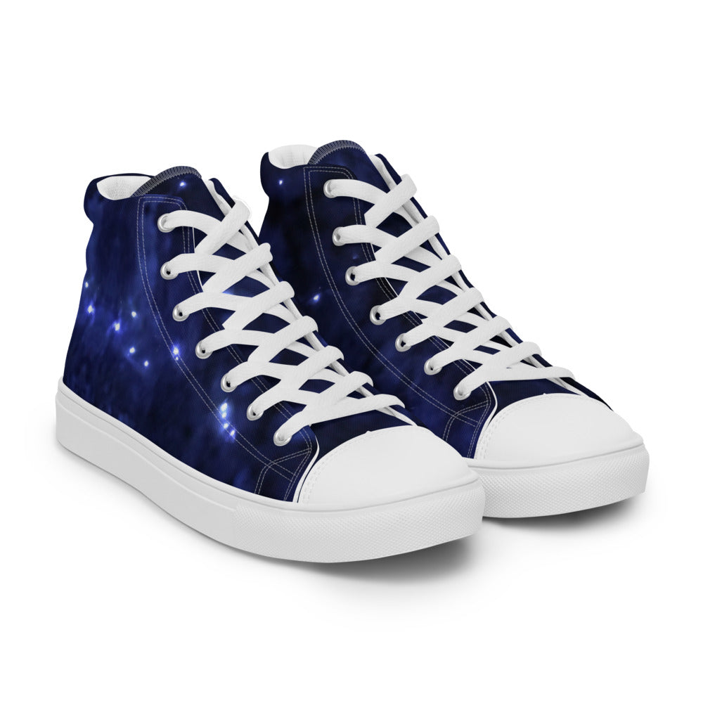 Abstract Galaxy Men's High Tops Right Front