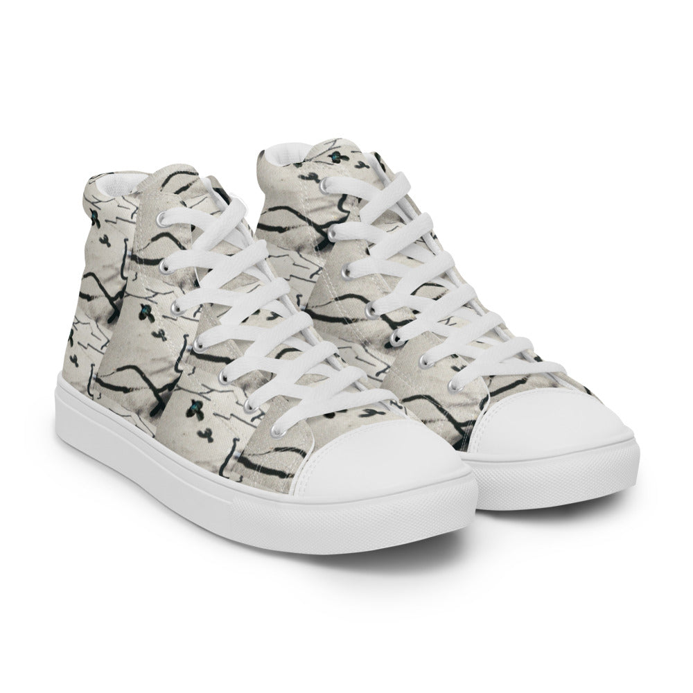 Desert Bird Abstract Men's High Tops Right Front